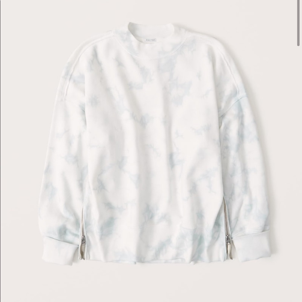 A&F Tie Dye Side Zip Tunic Sweatshirt